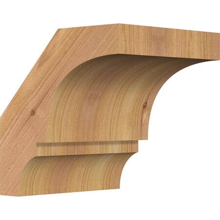 Ekena Millwork 5 1/2"W x 6"D x 6"H Balboa Smooth Knee Brace, Western Red Cedar BRC06X06X06BOA00SWR
